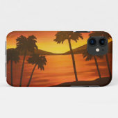 Tropical Palm Tree Sunset Case-Mate iPhone Hülle (Rückseite (Horizontal))