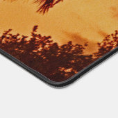 Tropical Palm Tree Sunset Desk Mat Schreibtischunterlage (Ecke)