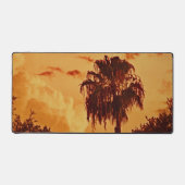 Tropical Palm Tree Sunset Desk Mat Schreibtischunterlage (Vorderseite)