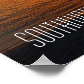 Tropical Palm Tree Sunset in Belize Poster (Ecke)