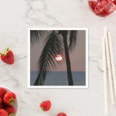 Tropical Palm Tree Sunset Serviette (Beispiel)
