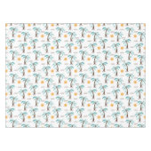 Tropical Palm Tree Sunshine Aquamarin Türkis Tischdecke (Vorderseite (Horizontal))