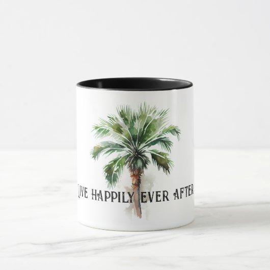 Tropical Palm Tree Tasse (Zentrum)