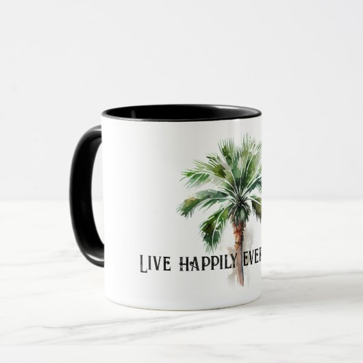 Tropical Palm Tree Tasse (Vorderseite Links)