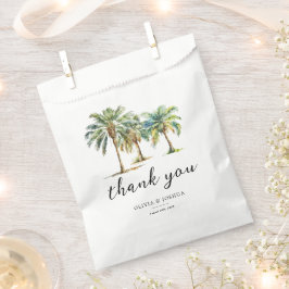 Tropical Palm Tree Vielen Dank für Ihre Hochzeit Geschenktütchen