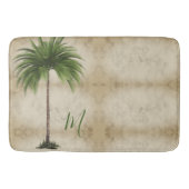 Tropical Palm Tree Vintag Elegante Badematte (Vorderseite)