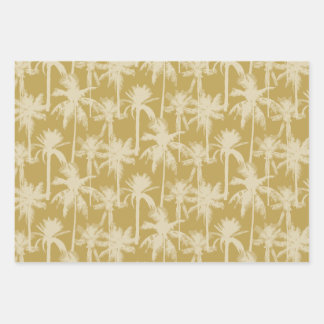 Tropical Palm Tree Vintages Muster Geschenkpapier Set