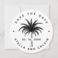 Tropical Palm Tree Wedding einfaches Foto