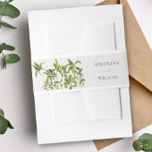 Tropical Palm Tree Wedding Einladungsbanderole