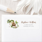 Tropical Palm Tree Wedding Return Address (Insitu)