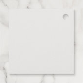 Tropical Palm Tree Wedding Vielen Dank Geschenkanhänger (Rückseite)