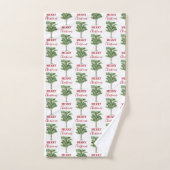 Tropical Palm Tree Weihnachtsbaum Urlaub Badhandtuch Set (Handtuch)