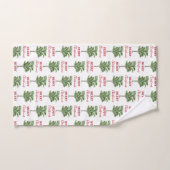 Tropical Palm Tree Weihnachtsbaum Urlaub Badhandtuch Set (Handtuch)