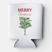 Tropical Palm Tree Weihnachtsbaum Urlaub Dosenkühler (Vorderseite)