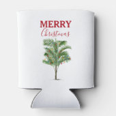 Tropical Palm Tree Weihnachtsbaum Urlaub Dosenkühler (Rückseite)
