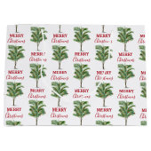 Tropical Palm Tree Weihnachtsbaum Urlaub Große Geschenktüte (Vorderseite)