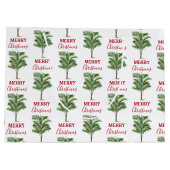 Tropical Palm Tree Weihnachtsbaum Urlaub Große Geschenktüte (Rückseite)