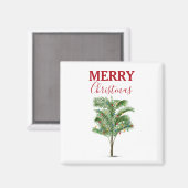 Tropical Palm Tree Weihnachtsbaum Urlaub Magnet (Vorderseite/Rückseite)