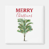 Tropical Palm Tree Weihnachtsbaum Urlaub Magnet (Vorne)