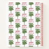 Tropical Palm Tree Weihnachtsbaum Urlaub Notizblock (Rückseite)