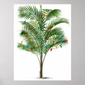 Tropical Palm Tree Weihnachtsbaum Urlaub Poster (Vorne)