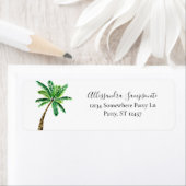 Tropical Palm Tree White Rücksendeadresse (Insitu)