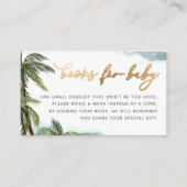 Tropical Palm Trees Baby Duschbücher für Baby Begleitkarte (Vorderseite)