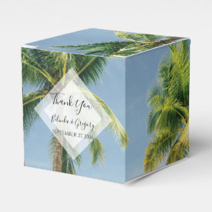 Tropical Palm Trees Beach Hochzeit Geschenkschachtel