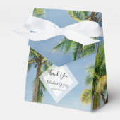 Tropical Palm Trees Beach Hochzeit Geschenkschachtel (Vorderseite)