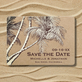 Tropical Palm Trees Beach Hochzeit Save The Date
