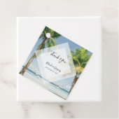 Tropical Palm Trees Beach Hochzeitsgeschenk Geschenkanhänger (Beispiel)