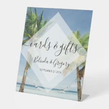 Tropical Palm Trees Beach Hochzeitskarten Geschenk