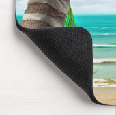 Tropical Palm Trees Beach Island Mouse Pad Mousepad (Ecke)