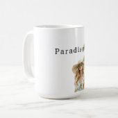 Tropical Palm Trees Beach Kaffeetasse (Vorderseite Links)