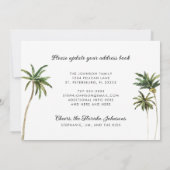 Tropical Palm Trees Beach - neue Adresse (Rückseite)