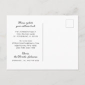 Tropical Palm Trees Beach - neue Adresse Ankündigungspostkarte (Rückseite)