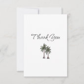 Tropical Palm Trees Birthday Gift Dankeskarte (Vorderseite)
