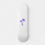 Tropical Palm Trees Black Silhouette Skateboard (Vorne)