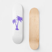 Tropical Palm Trees Black Silhouette Skateboard (Vorderseite)
