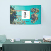Tropical Palm Trees California Retro Vibe Geburtst Banner (Messeveranstaltung)