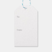 Tropical Palm Trees Coastal Christmas Geschenkanhänger (Rückseite)