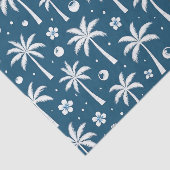 Tropical Palm Trees Coastal Christmas Seidenpapier (Ausschnitt)