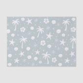 Tropical Palm Trees Coastal Christmas Seidenpapier (Vorderseite)