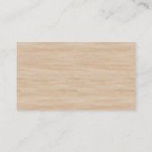 Tropical Palm Trees Cream Business name website Visitenkarte (Rückseite)