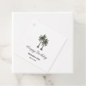 Tropical Palm Trees Elegant 30th Birthday Party Geschenkanhänger (Beispiel)