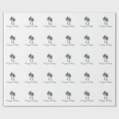 Tropical Palm Trees Elegant 30th Birthday Party Geschenkpapier (Flach)