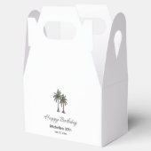 Tropical Palm Trees Elegant 30th Birthday Party Geschenkschachtel (Geöffnet)