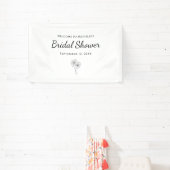 Tropical Palm Trees Elegantes Brautparty Banner (InSitu)