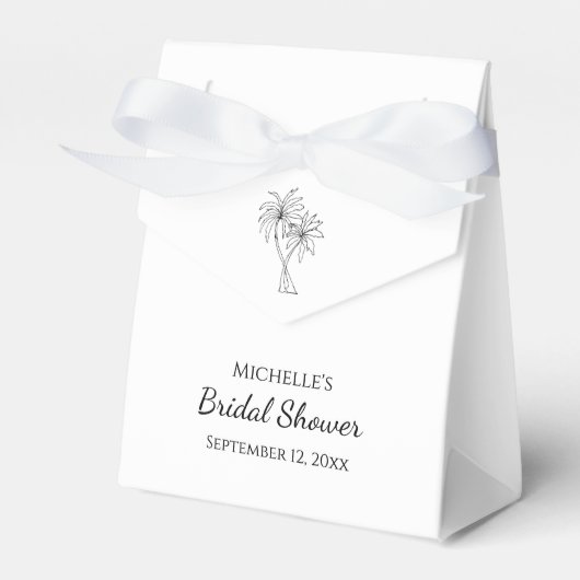 Tropical Palm Trees Elegantes Brautparty Geschenkschachtel (Vorderseite)