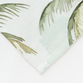 Tropical Palm Trees Fleecedecke (Ecke)